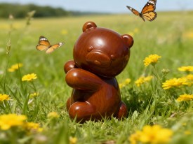 Molde silicona osito sentado de costado